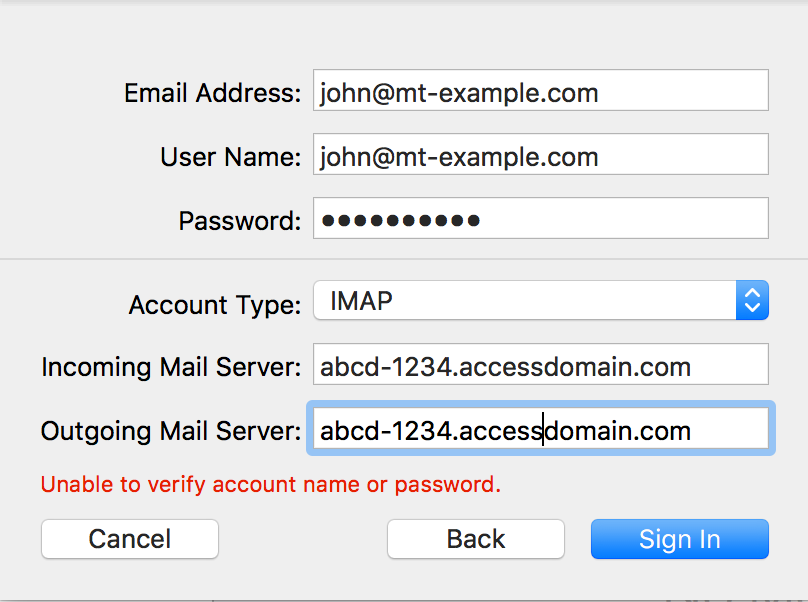Default email account for send articles from mac