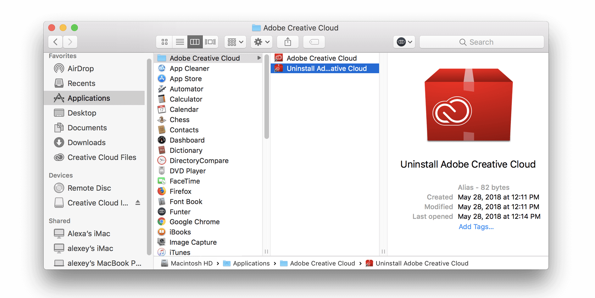 How To Remove Adobe Creative Cloud For One User On A Mac